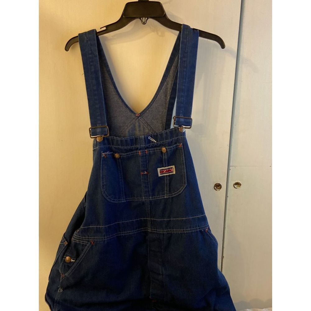 Vintage Big Mac overalls 42x30 square bak button‎ fly